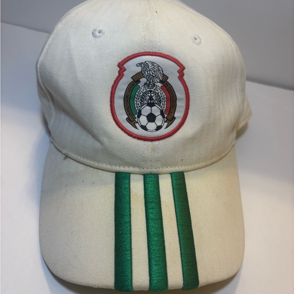 Adidas Green & White Mexico National Football Team Cap